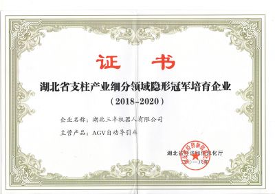 细分领域冠军